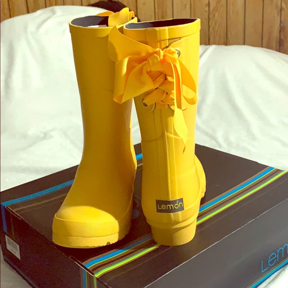 Yellow Rain boots